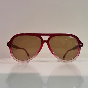 💯 AUTHENTIC ISABEL MARANT NAYA PILOT SUNGLASSES RED S YELLOW, NEW